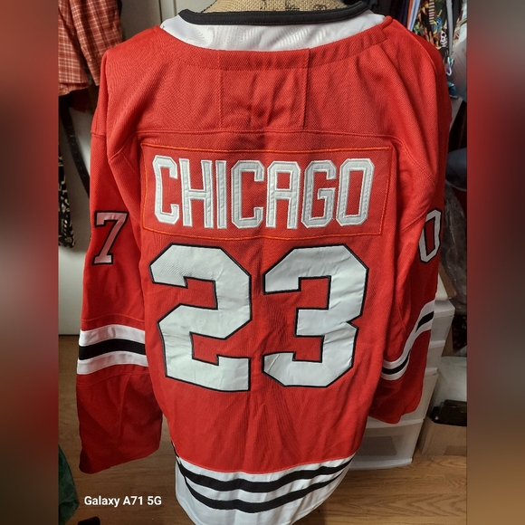 Large Pearl Jam Black Hawks Hockey Jersey - Picture 2 of 5